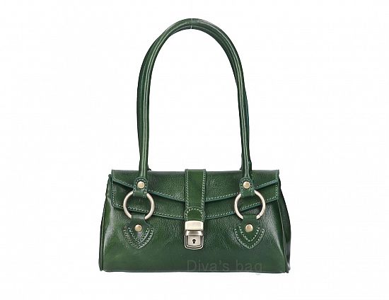 Borsa a spalla in pelle vacchetta PAOLINA