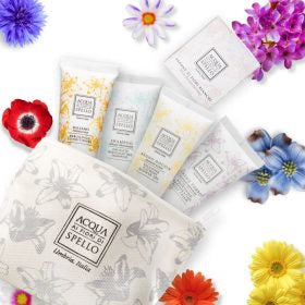 Elegante pochette fatta a mano con mini-taglie